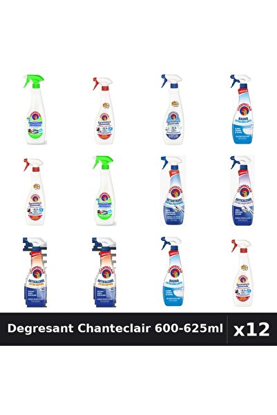 Chanteclair Set 12 Degresant Universal 600-625ml - Lămâie, Marsilia, Bicarbonat