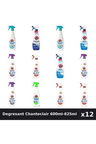 Chanteclair Set 12 Degresant Universal 600ml-625ml - 7 Arome, Anticalcar, Mar...