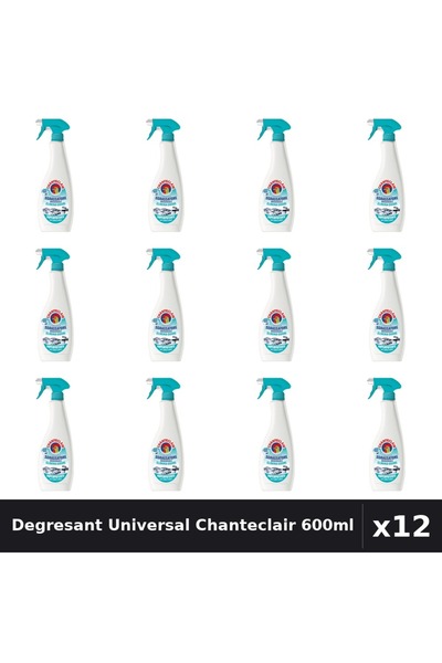 Chanteclair Pachet 12 Degresant Universal 600ml - Anti-Miros, Curățare Eficientă