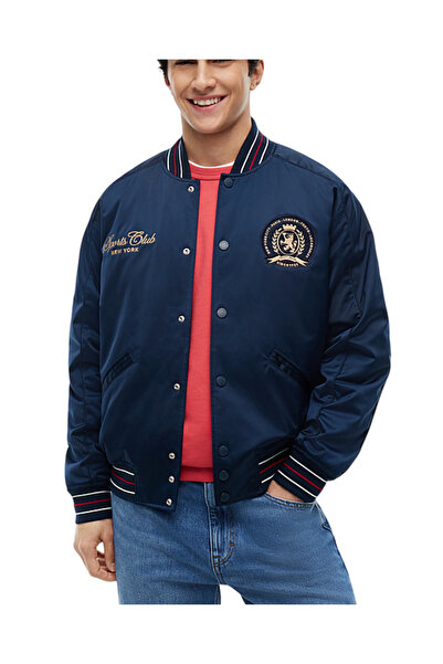 Tommy Hilfiger Ανδρικό Souvenir Bomber Μπουφάν Navy Μπλε Tommy Jeans DM0DM232...