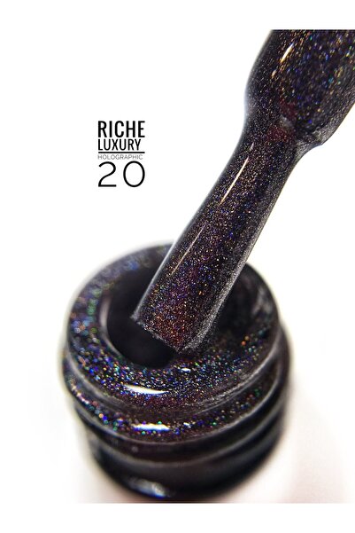 OEM Ojă semipermanentă, 10 ml, RICHE Luxury Holographic Nr.20