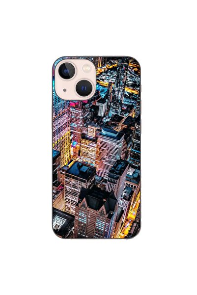 OEM Калъф, съвместим с Apple iPhone 13 Mini, силиконов гел TPU модел  "Нощен ...