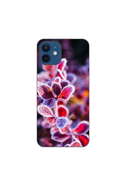 OEM Husa compatibila cu Apple iPhone 12 Silicon Gel Tpu Model Flori Inghetate