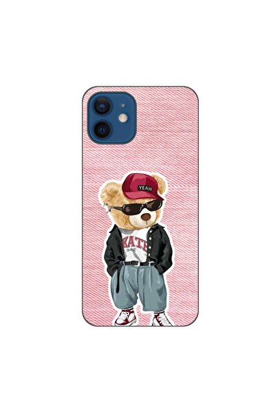 OEM Калъф, съвместим с Apple iPhone 12, силиконов гел TPU, с десен  "Розова м...