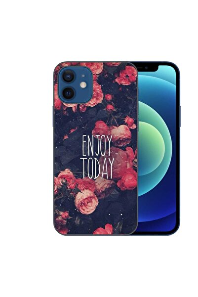 OEM Husa compatibila cu Apple iPhone 12 Silicon Gel Tpu Model Enjoy Today