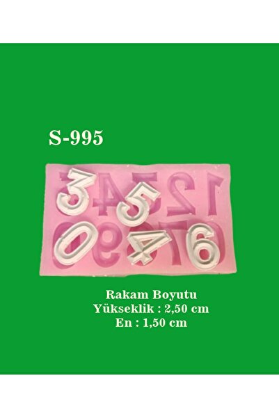 AnkaHobiMarket Rakam Silikon Kalıp (S995)