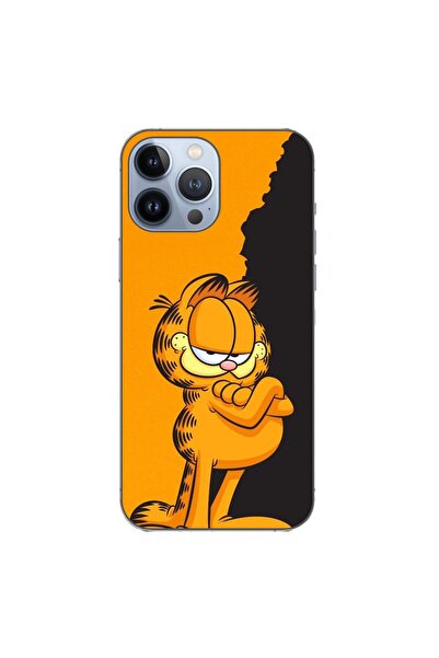 OEM Husa compatibila cu Apple iPhone 13 Pro Max Silicon Gel Tpu Model Garfiel...