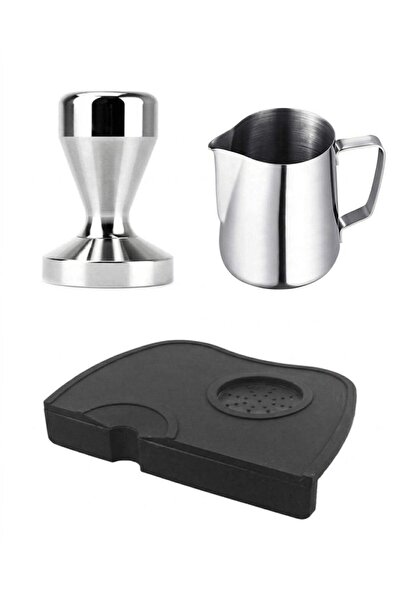 VESTRON Espresso 3lu Set| Kram Tamper Sut Potu Espresso Mat1