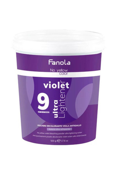 Fanola Избелващ прах против жълтени оттенъци, 9 тонове, 500гр.