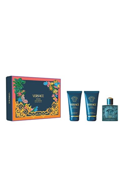 Versace Комплект Versace: Eros, Парфюмна вода, За мъже, 50 мл + Eros, Душ гел...