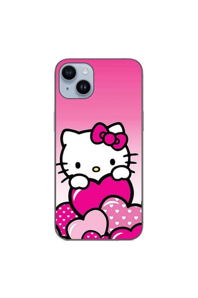 OEM Husa compatibila cu Apple iPhone 14 Plus Silicon Gel Tpu Model Hello Kitt...