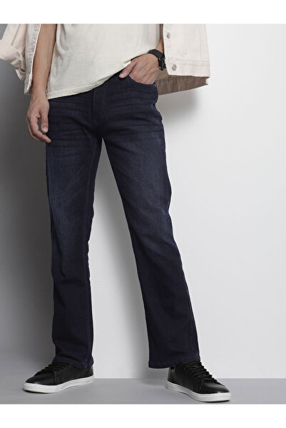 The Indian Garage Co By Styli Men Bootcut Fit Solid Jeans