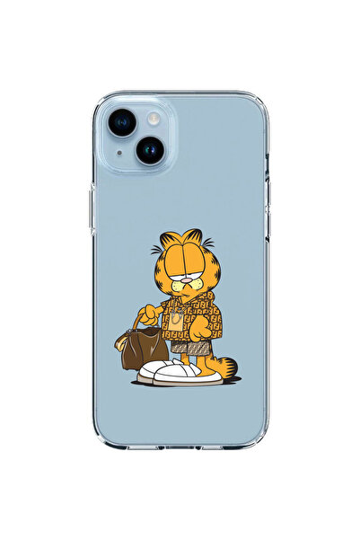 OEM Husa compatibila cu Apple iPhone 14 Plus Silicon Transparenta Model Garfi...