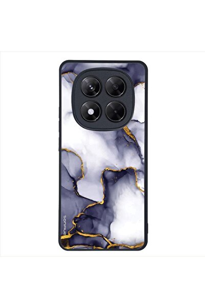 Sonique Θήκη Marble Series για Xiaomi Redmi Note 14 Pro 5G / Poco X7 5G Μωβ Γκρι