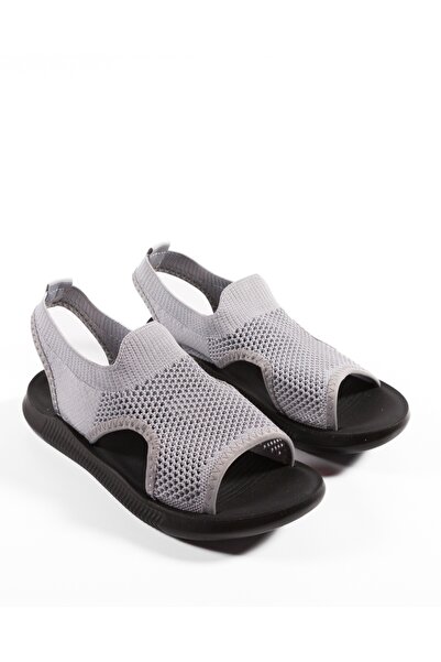 ALOGO Gray women's Sandals made of EOIU textile material