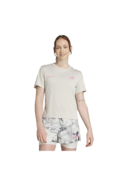 adidas Γυναικείο γκρι μπλουζάκι OTR MEL TEE W JN9606