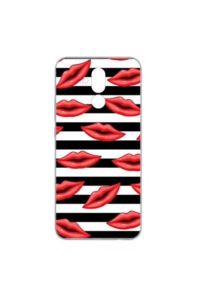 OEM Husa compatibila cu Huawei Mate 20 Lite Silicon Gel Tpu Model Striped Kisses
