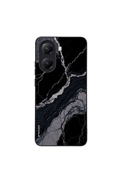 Sonique Θήκη Marble Series για Xiaomi Poco X7 Pro 5G Μαύρο 02