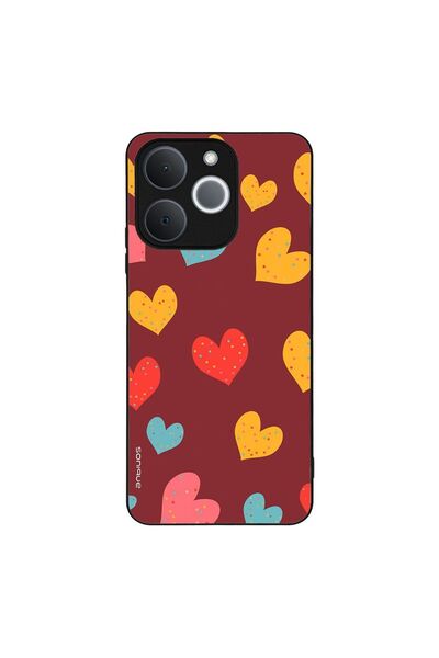 Sonique Θήκη Heart Series για Realme Note 70T 4G Μπορντώ