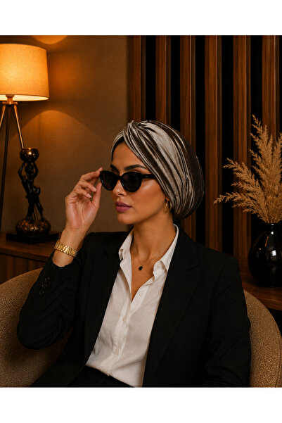 meryemcebone VİZON KADİFE BONE