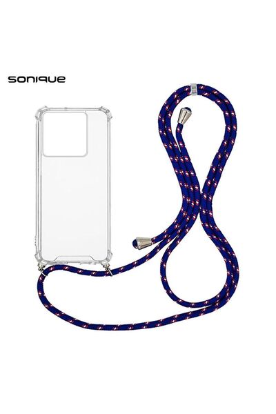 Sonique Θήκη Σιλικόνης με Κορδόνι Armor Clear Xiaomi Redmi Note 13 5G Rainbow...
