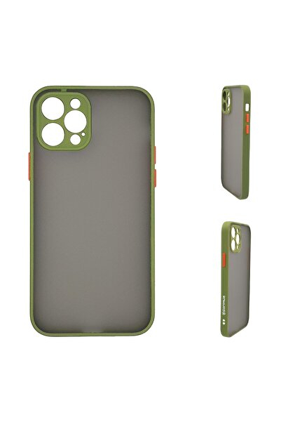Sonique Θήκη Σιλικόνης Color Button Bumper Apple iPhone 12 Pro Max Πράσινο Αν...