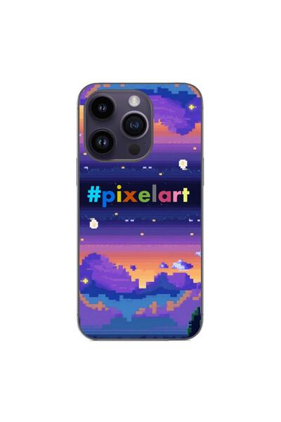 OEM Θήκη συμβατή με Apple iPhone 15 Pro από σιλικόνη gel TPU με σχέδιο Pixel ...