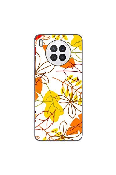OEM Husa compatibila cu Huawei Nova 8i Silicon Gel Tpu Model Autumn Vivid Leaves