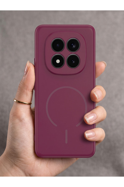 Rivor Redmi Note 15 Pro 4G Uyumlu Kılıf MagSafe Özellikli Lüks Soft Touch Has...