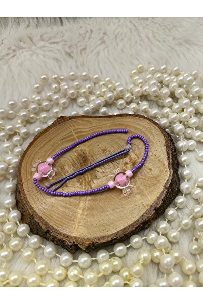HAPPY HANDMADE إكسسوار شعر على شكل مكعب من الحلوى باللون الأرجواني (22 سم) هد...