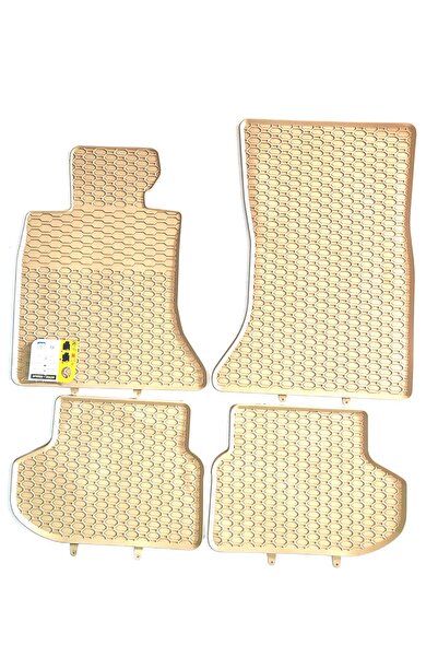 Geyer & Hosaja Top Bottom Set of 4 beige/cream rubber mats without odor compa...