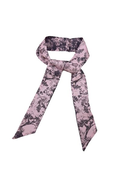 OMG Women's Ribbon Scarf 100% Natural Silk , Artistic Floral Pattern, 6 x 125...