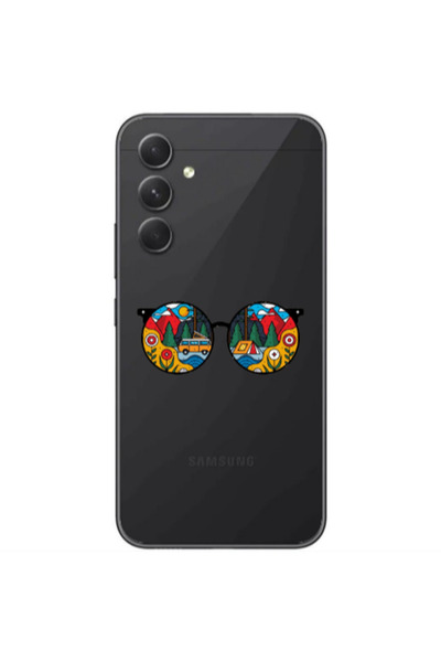 Other Samsung Galaxy A05s Round Glasses Transparent Silicone TPU Θήκη