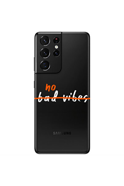 Other Samsung S21 Ultra No bad vibes 2 Transparent Silicone TPU Θήκη