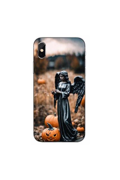 OEM Husa compatibila cu Apple iPhone XS Max Silicon Gel Tpu Model Halloween D...