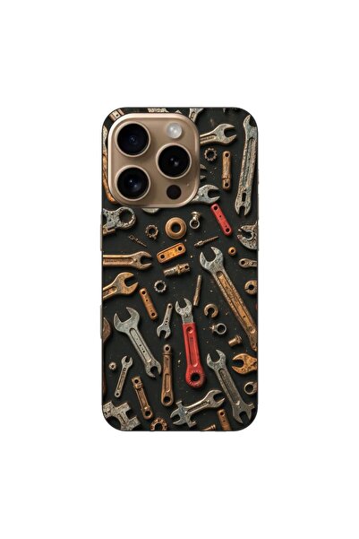 OEM Husa compatibila cu Apple iPhone 16 Pro Silicon Gel Tpu Model Mechanic To...
