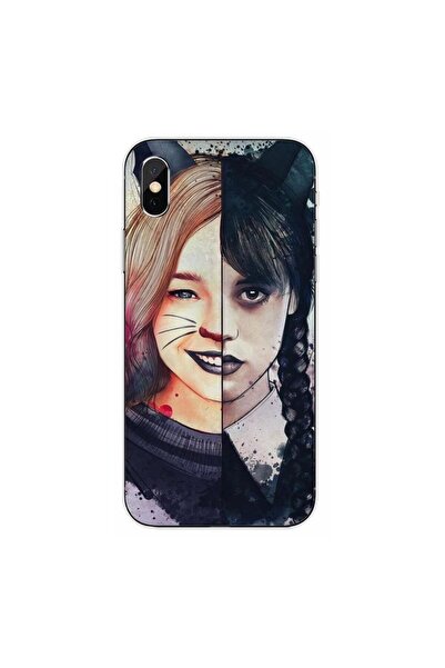 OEM Husa compatibila cu Apple iPhone XS Max Silicon Gel Tpu Model Wednesday s...