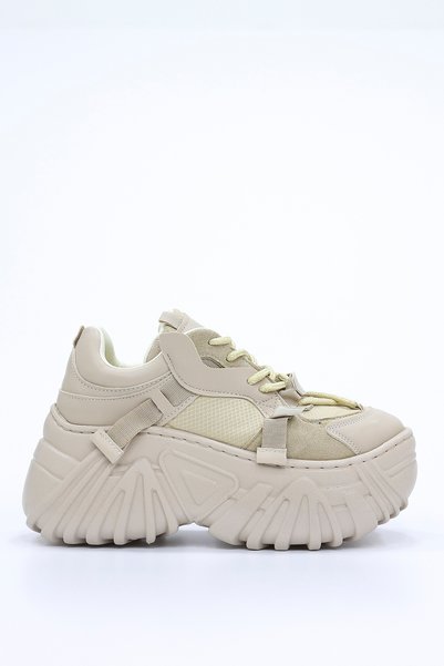 kajal ayakkabı Sp186 High Sole Lace-Up Sports Shoes