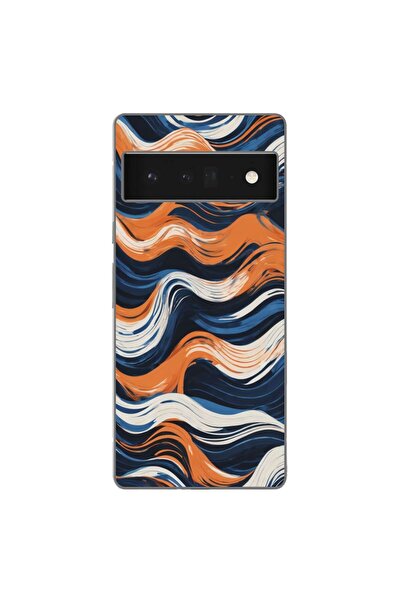 OEM Husa compatibila cu Google Pixel 6 Pro Silicon Gel Tpu Model Abstract Cra...