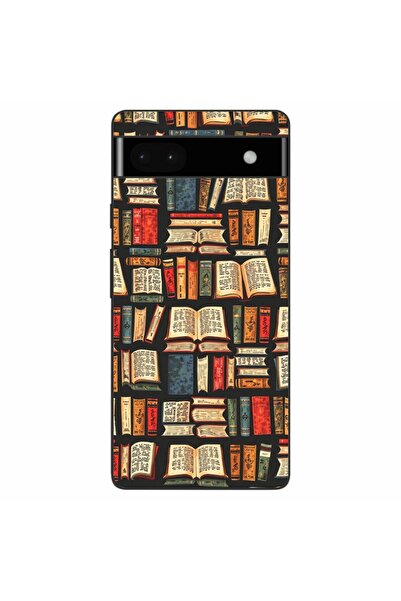 OEM Husa compatibila cu Google Pixel 6A Silicon Gel Tpu Model Books Pattern