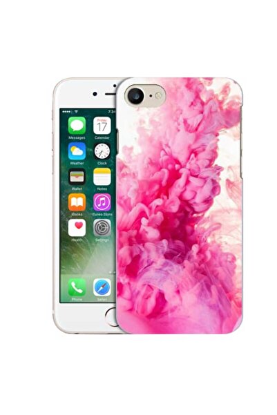 OEM Husa compatibila cu Apple iPhone 7 Silicon Gel Tpu Model Pink Smoke