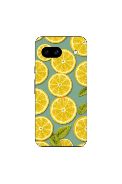 OEM Husa compatibila cu Google Pixel 8A Silicon Gel Tpu Model Summer Lemon Sl...