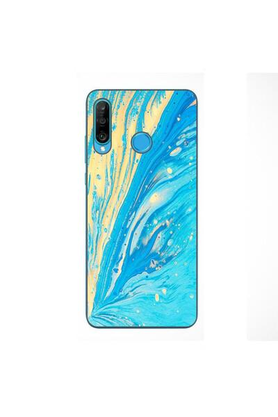 OEM Husa compatibila cu Huawei P30 Lite Silicon Gel Tpu Model Aqua Bloom
