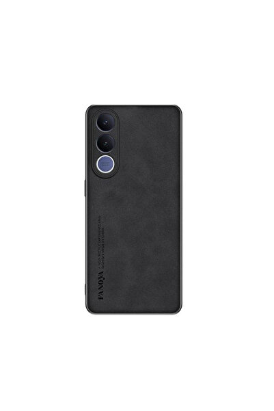 Microcase Vivo V70 FE 5G ile Uyumlu Luxury Leather Series Deri Desenli Plasti...