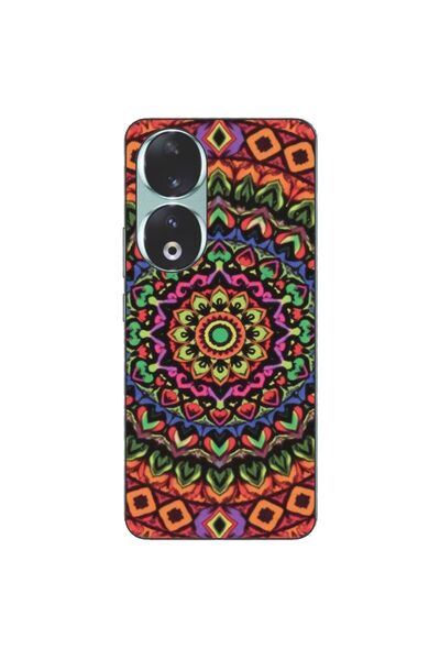 OEM Husa compatibila cu Honor 90 5G Silicon Gel Tpu Model Colorfull Mandala O...