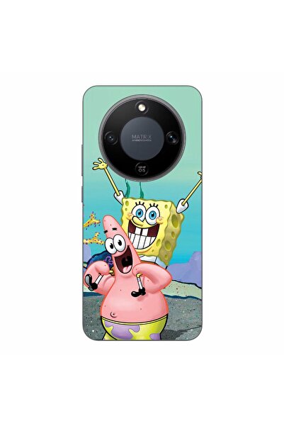OEM Husa compatibila cu Honor Magic8 Lite Silicon Gel Tpu Model Spongebob