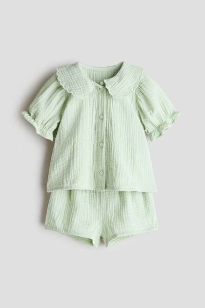 H&M 2-piece cotton muslin set