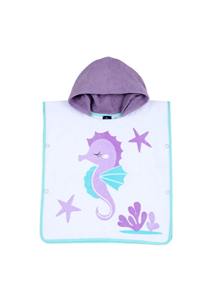 Chicco Kız Bebek Kapüşonlu Kare Plaj Havlusu
