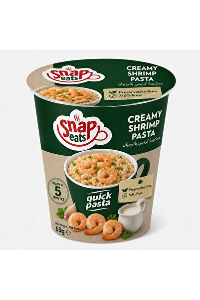 snap eats hazır makarna karidesli çabuk bardak makarna 1 koli 24 adet