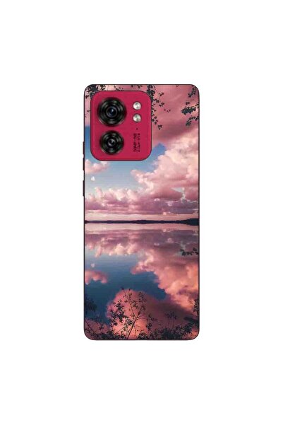 OEM Husa compatibila cu Motorola Edge 40 Silicon Gel Tpu Model Pink Clouds